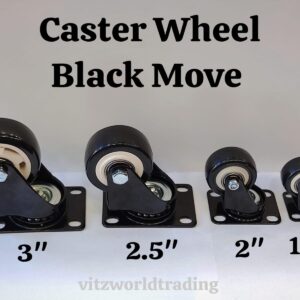 Pvc Black Wheel Move