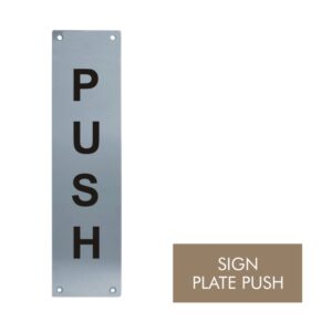 Sign Plate Push